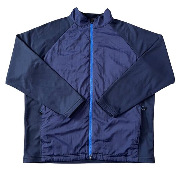 Zero Restriction Tour Series Mens Blue Zip Up Fleece Jacket Size Large - Picture 1 of 5